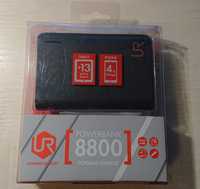 Powerbank 8800mAh Urban Revolt Czarny Mały Poręczny Pudełko LED USB