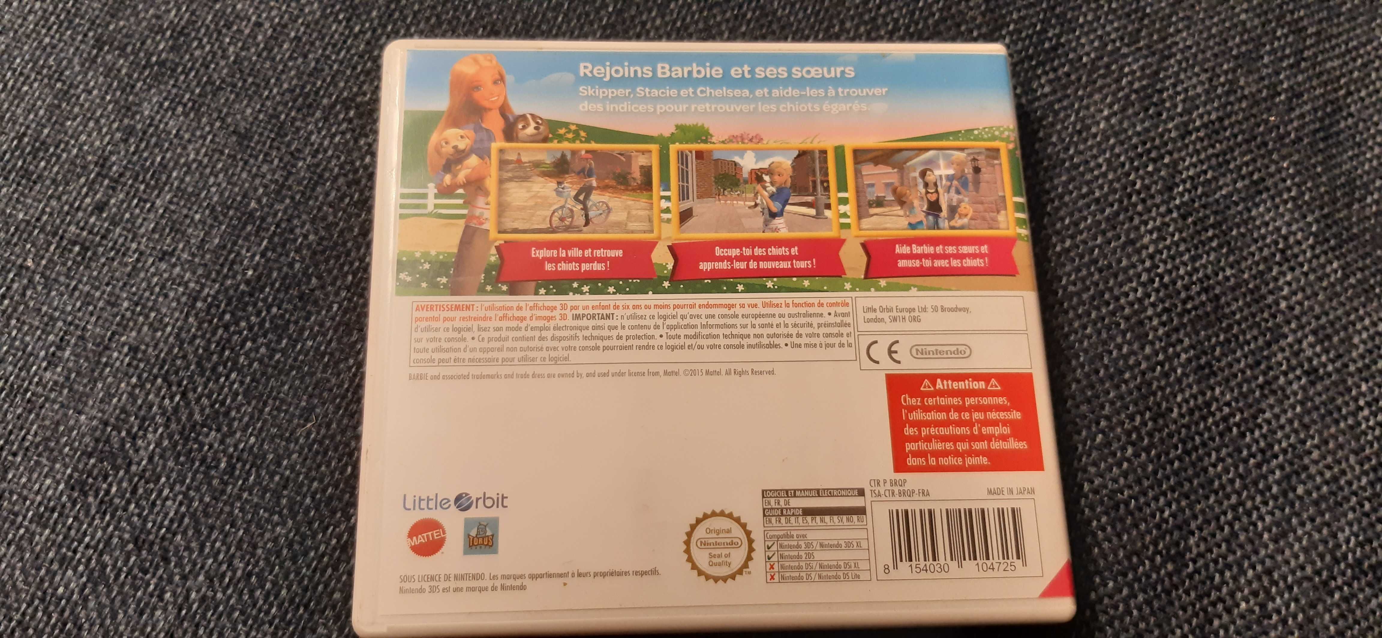 gra nintendo 3ds barbie