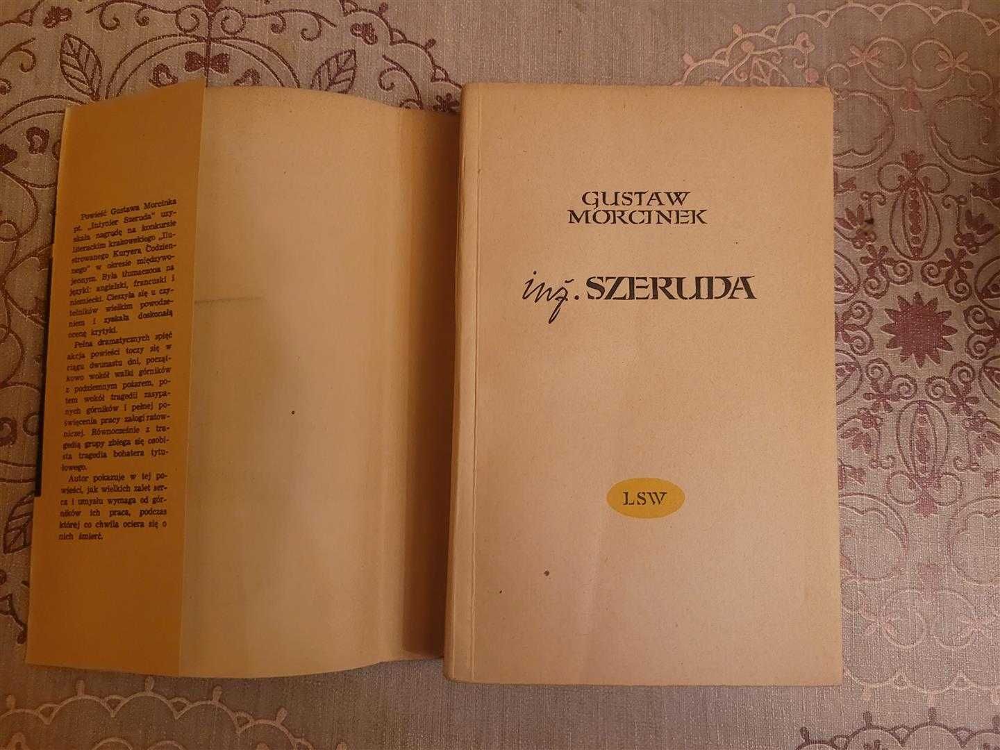 Książka Inżynier Szeruda Gustaw Morcinek - Zadbana, 1958, Literatura