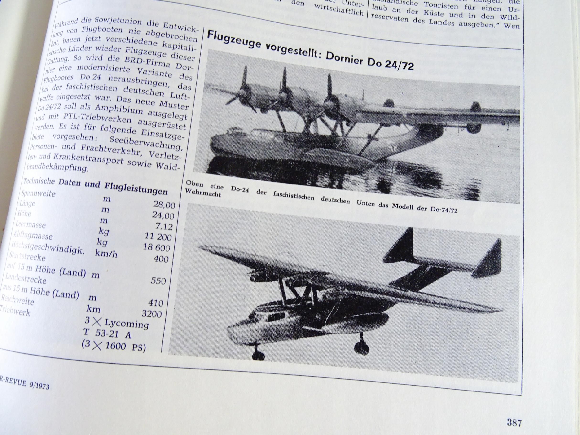 magazyn lotnictwo lata 70-te flieger revue samolot