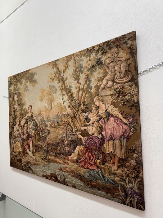 Quadro tapeçaria Francesa feito à mão