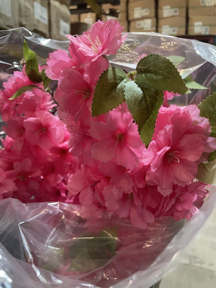 Flores de cerejeira rosa choque nova entrada 180 cm com entrega