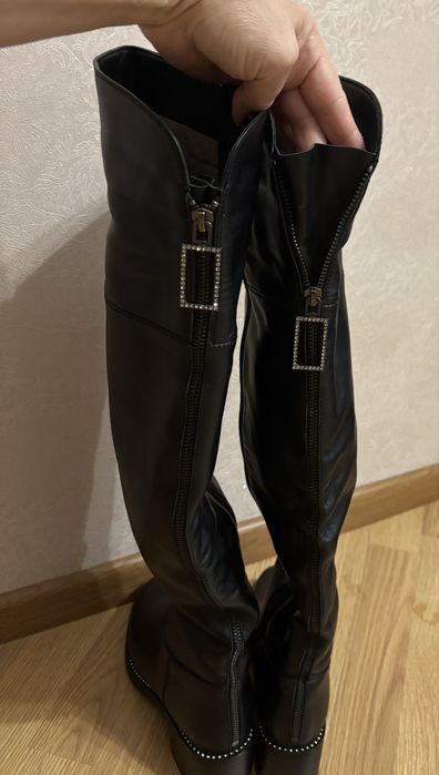 Жіночі зимові (єврозима) шкіряні чоботи