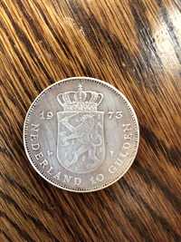 Monety Holenderskie 10 gulden 1973 srebro