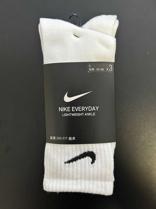 Skarpetki bawełniane Nike Medium Pure White – 6 par