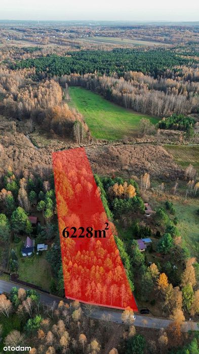 Działka Budowlana+Las |6228 M² | Media W Drodze | Zalew Porajski - 3Km