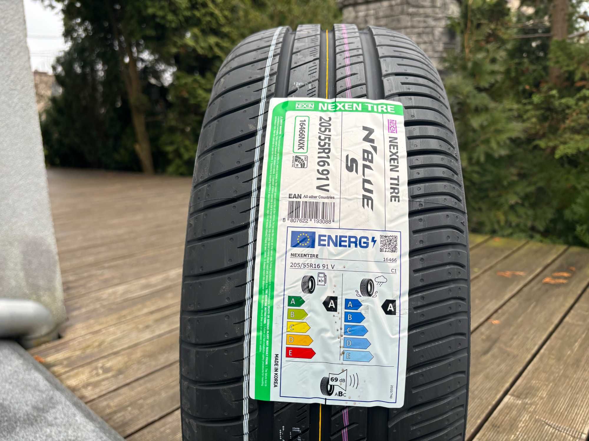 Letnia 205/55R16 Nexen N'BlueS 91V 2024r  Parametry A,A 69db ! gwar