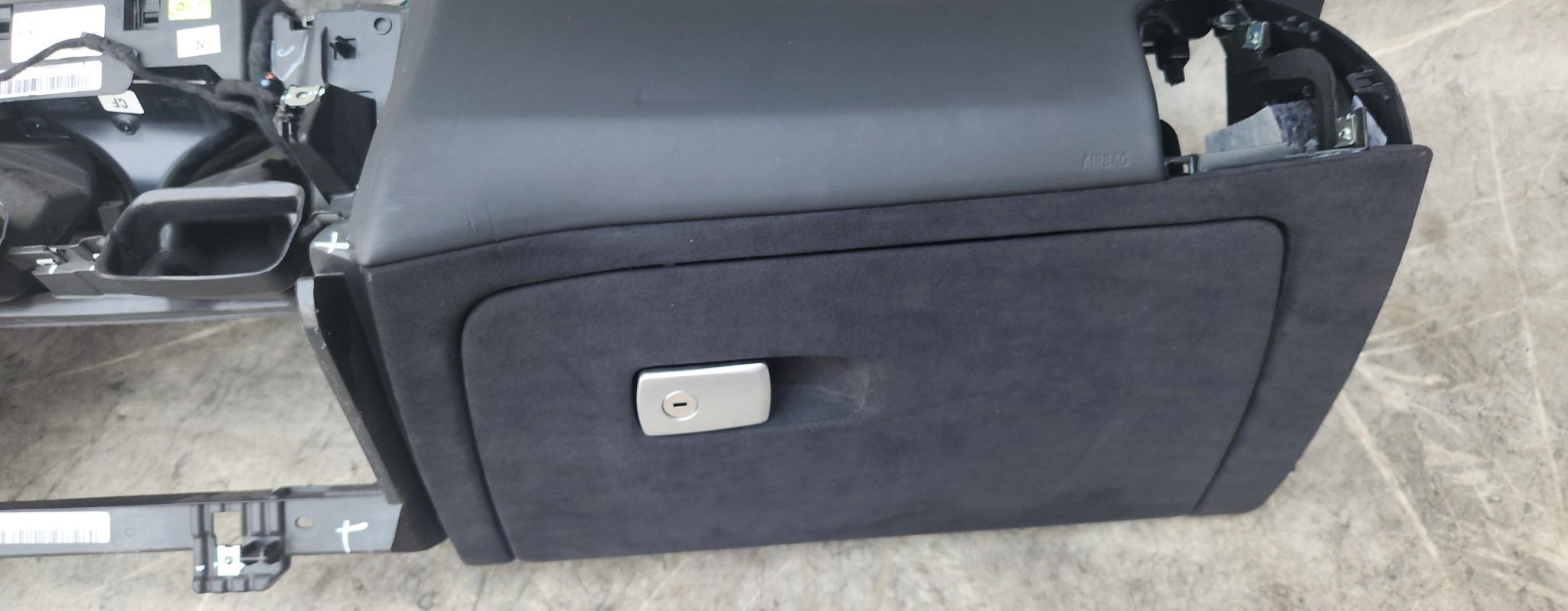 DESKA ROZDZIELCZA KOKPIT BMW G14 G15 G16 CZARNA SKÓRA ALCANTARA