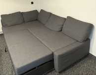 Duza kanapa sofa narożnik IKEA grafitowy szary FRIHETEN