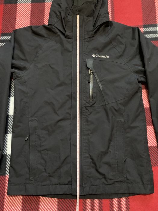 Куртка вітровка Columbia Omni-tech мембрана Unisex M, чорний