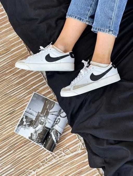 Кроссовки Nike Blazer Low 77 Vintage White Black 36-46 найк Знижжка!