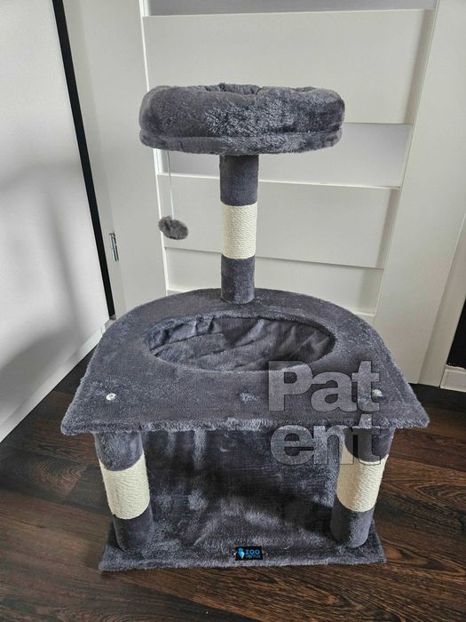 Drapak dla kota domek słupek do drapania legowisko kot dom 3 poziomy