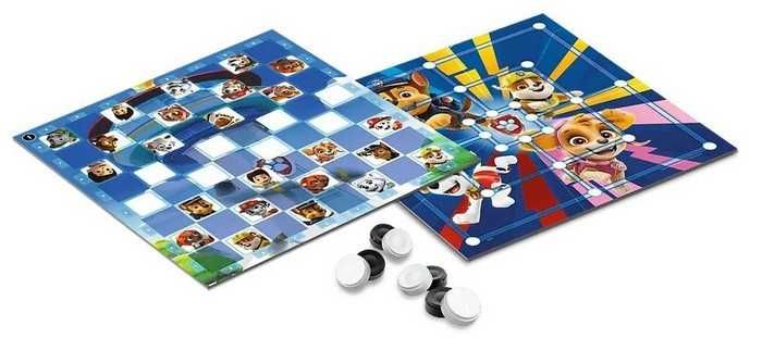 Gra planszowa Warcaby i Młynek, Paw Patrol 02798 Trefl