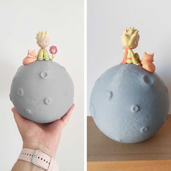 Estátua princepezinho em mealheiro ou luz de presença | Quarto bebe