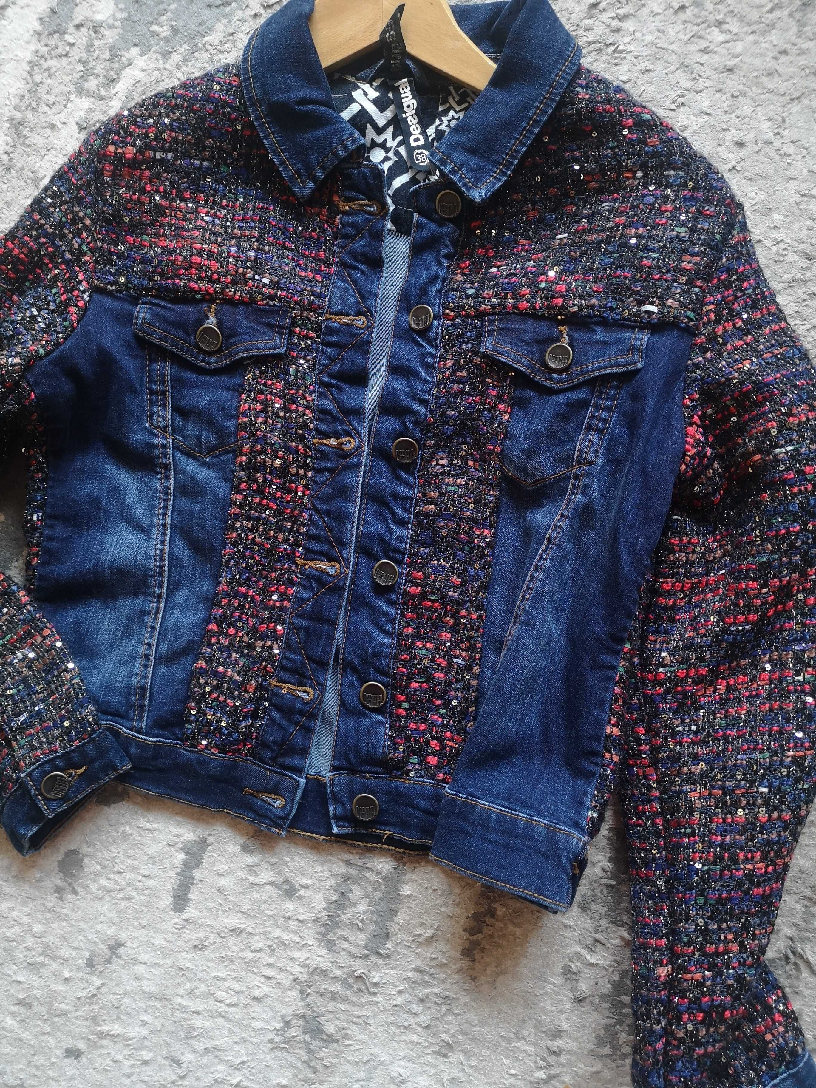 Desigual kurtka jeansowa 36 j. Nowa