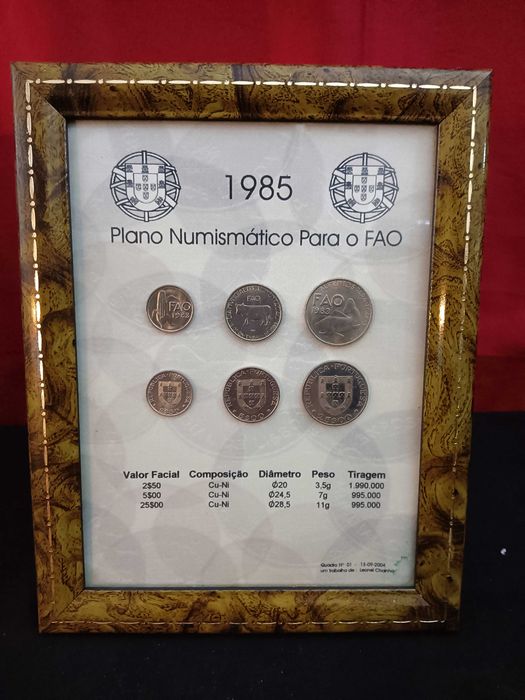 moedas emolduradas 2 series completas