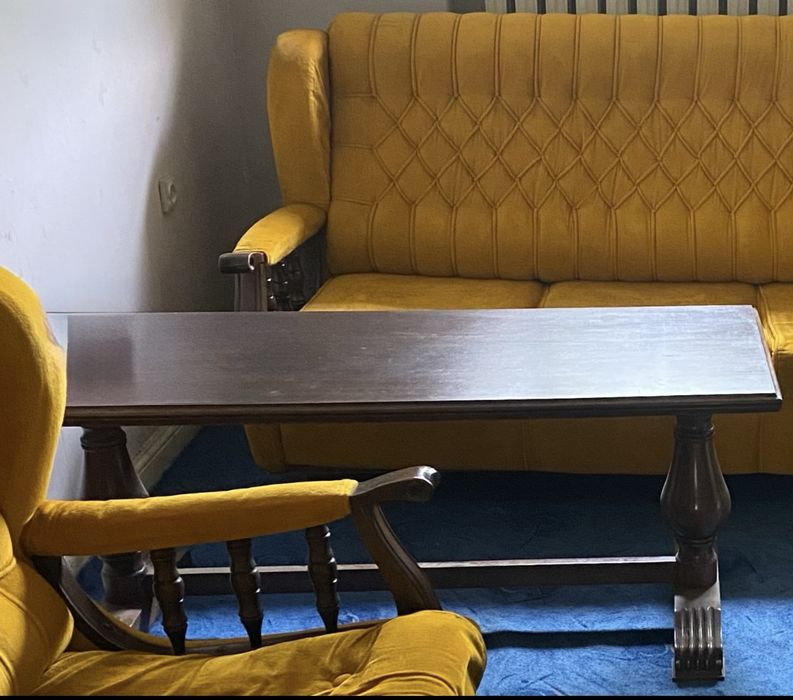 sofa rozkładana i 2 fotele - komplet wypoczynkowy