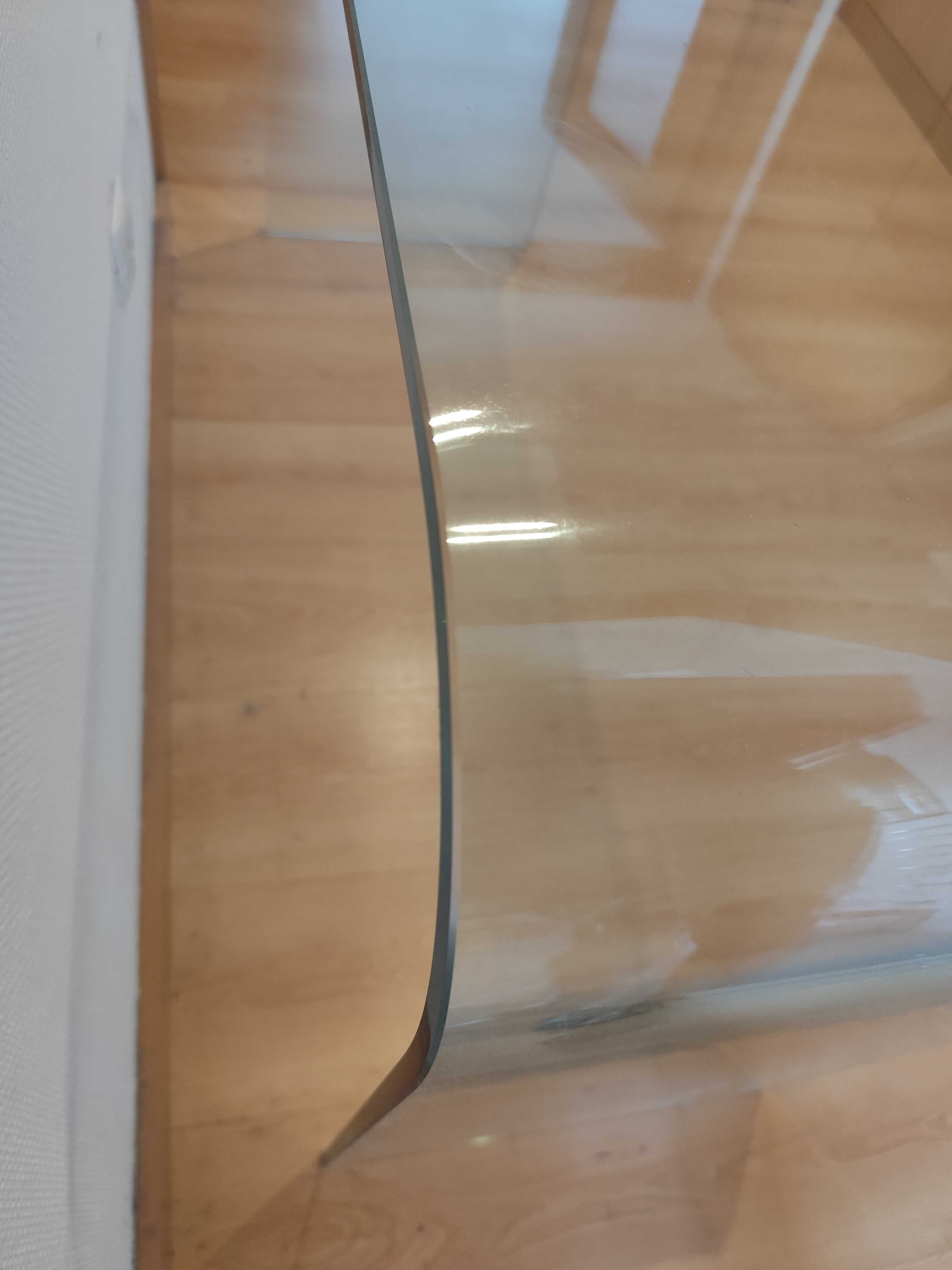 Mesa de apoio em vidro