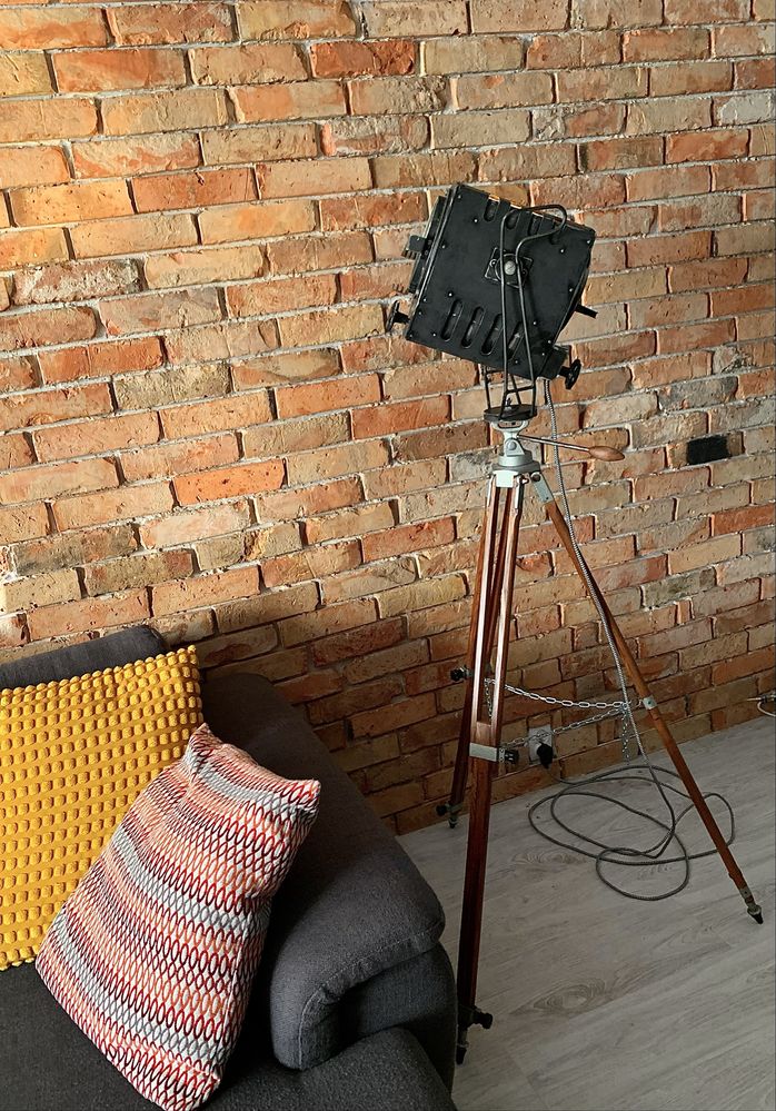 Lampa podlogowa stojąca loft vintage industrial Prl lata 70