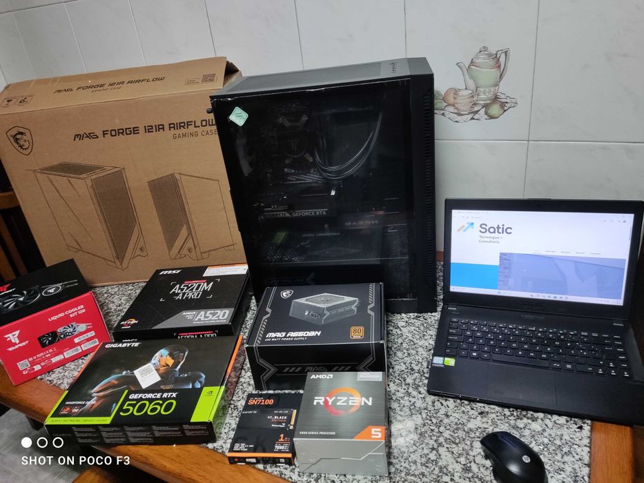 PC Gaming RTX 5060, Ryzen 5 5500, 16GB ram, 1TB NVMe SSD