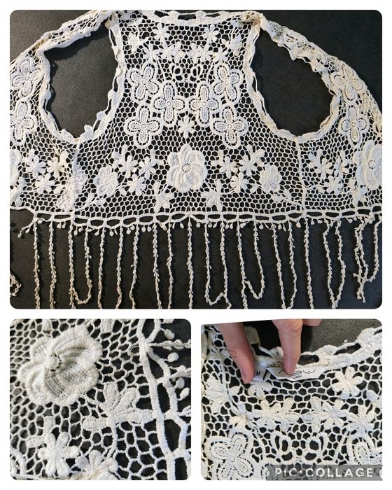 Жилетка ажурная кружевная М, накидка бохо,  кардиган