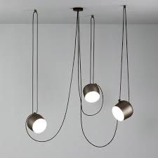 Lampa flos aim 3 potrójna braz anodowany zlota stare zloto