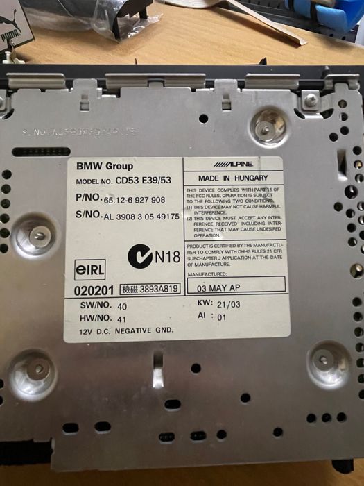 Rádio leitor de cds BMW X5