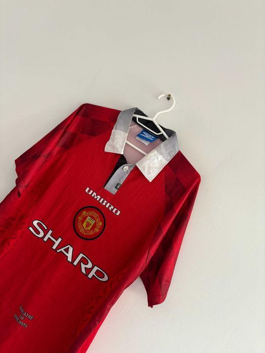 Vintage Koszulka Piłkarska Soccer Jersey Umbro Manchester United L