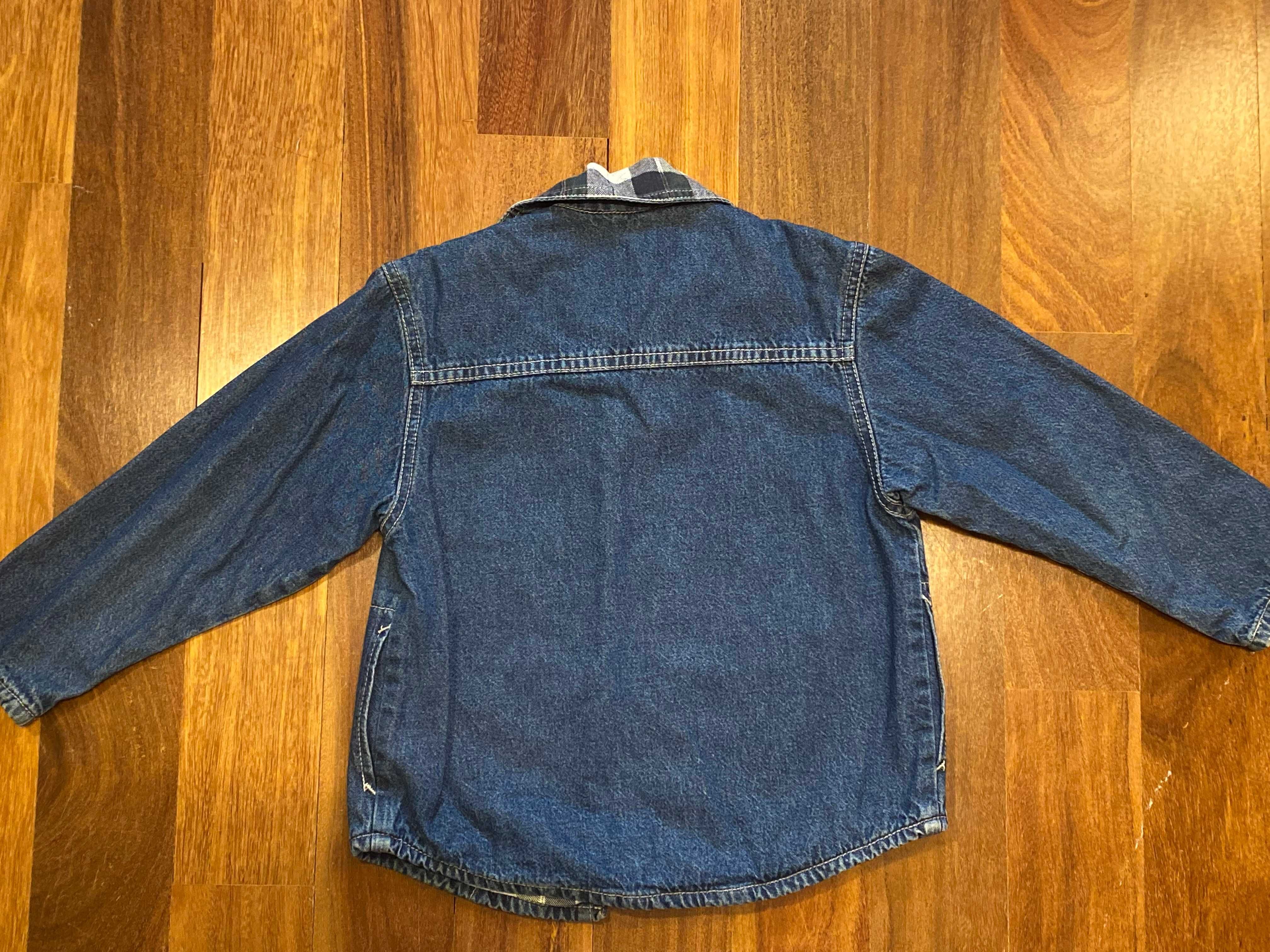 Kurtka bluza jeansowa dziecięca rozmiar 104/110 na suwak
