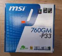 Płyta główna MSI 760GM -P33 z procesorem AMD Phenom II X4 840