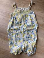 Rampers spodenki 6 - 9 mies baby M&Co kwiaty 74
