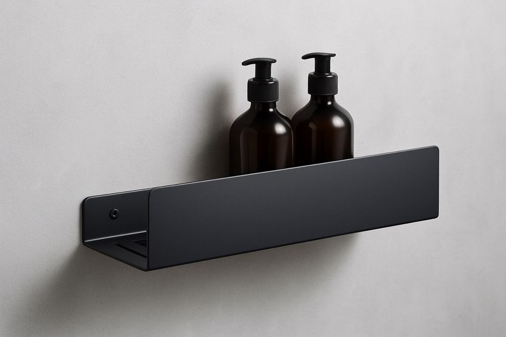 Loftowa półka łazienkowa pod prysznic stal nierdzewna 321 - producent