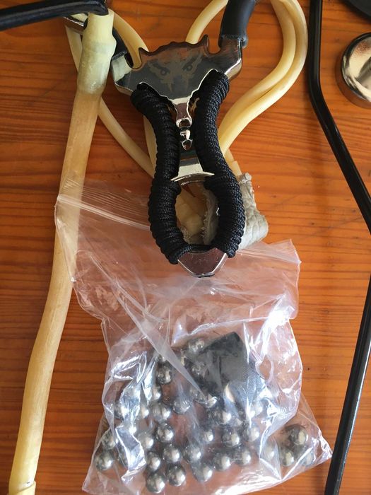 Kit Fisga Profissional com acessórios, bolsa e bolas esferas aço
