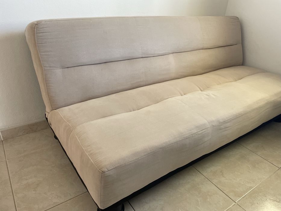 Sofá Reclinável Bege