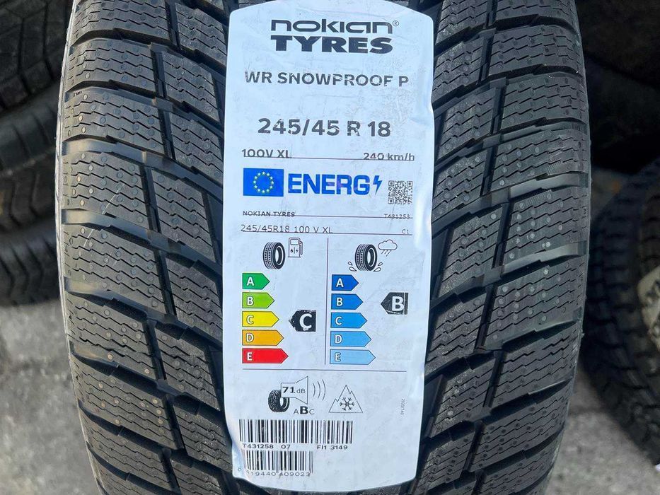 245/45R18 Nokian 100V Zima Nowe 1szt Para Komplet Montaż Gratis N186A