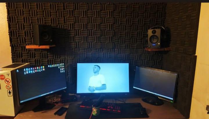 Setup completo com kit para fazer música!