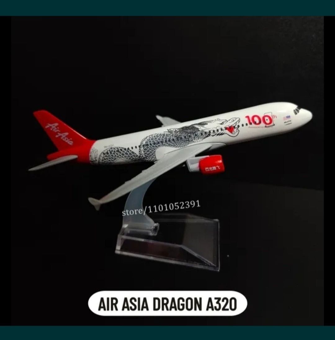 Модель літака Airbus A320 Air Asia Dragon