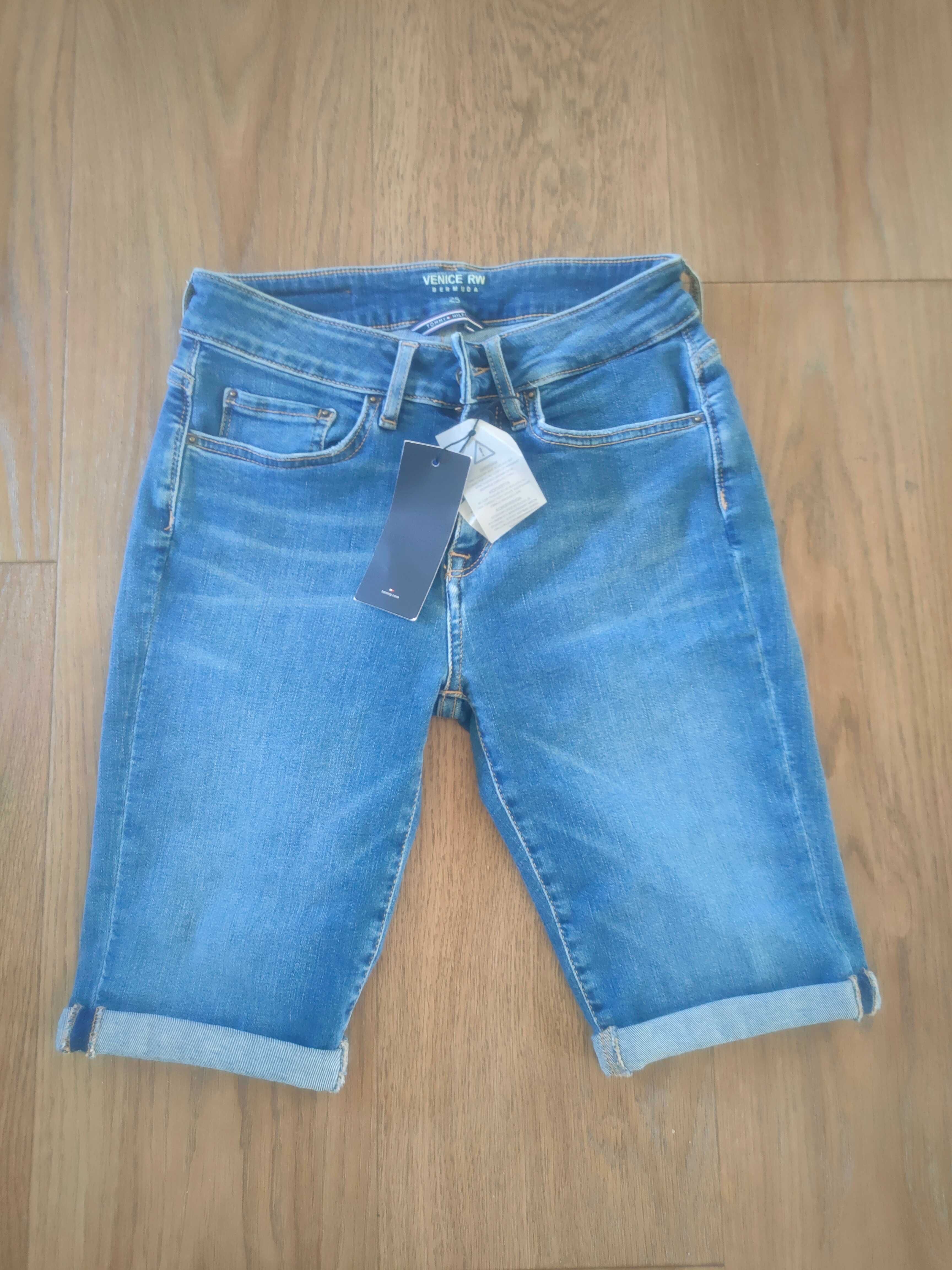 Spodnie jeans krótkie,bermudy Tommy Hilfiger nowe