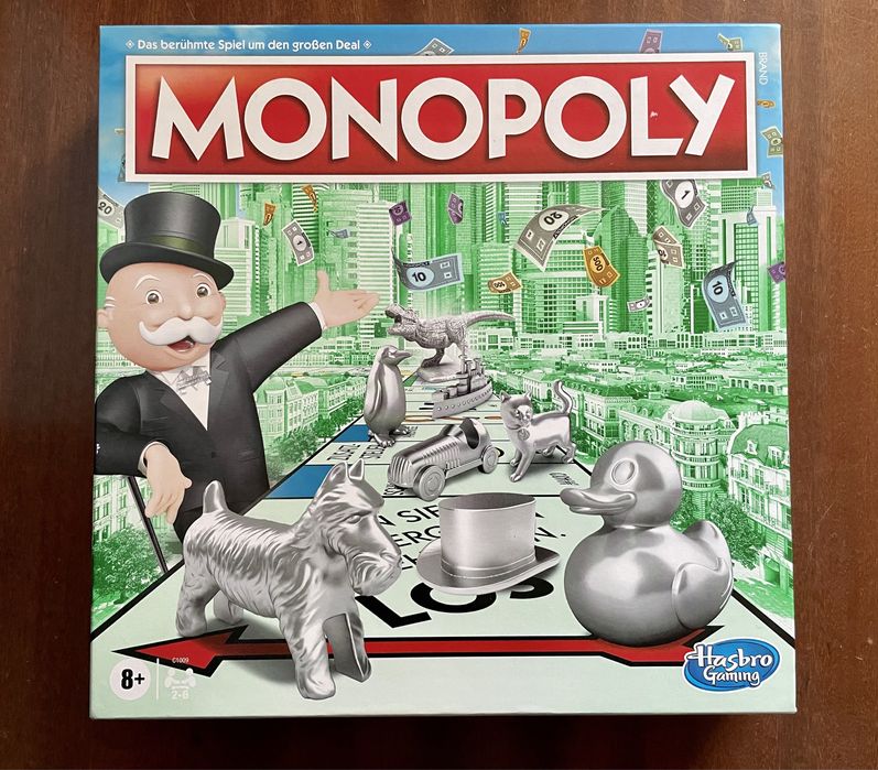 Prawie nowa gra Monopoly w języku niemieckim, Monopoly aus Deutsch