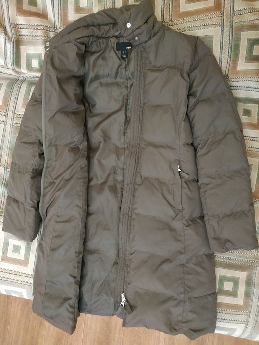 Куртка довга, пальто жіноче зима, осінь, демисезонне H&M, розмір 44-46