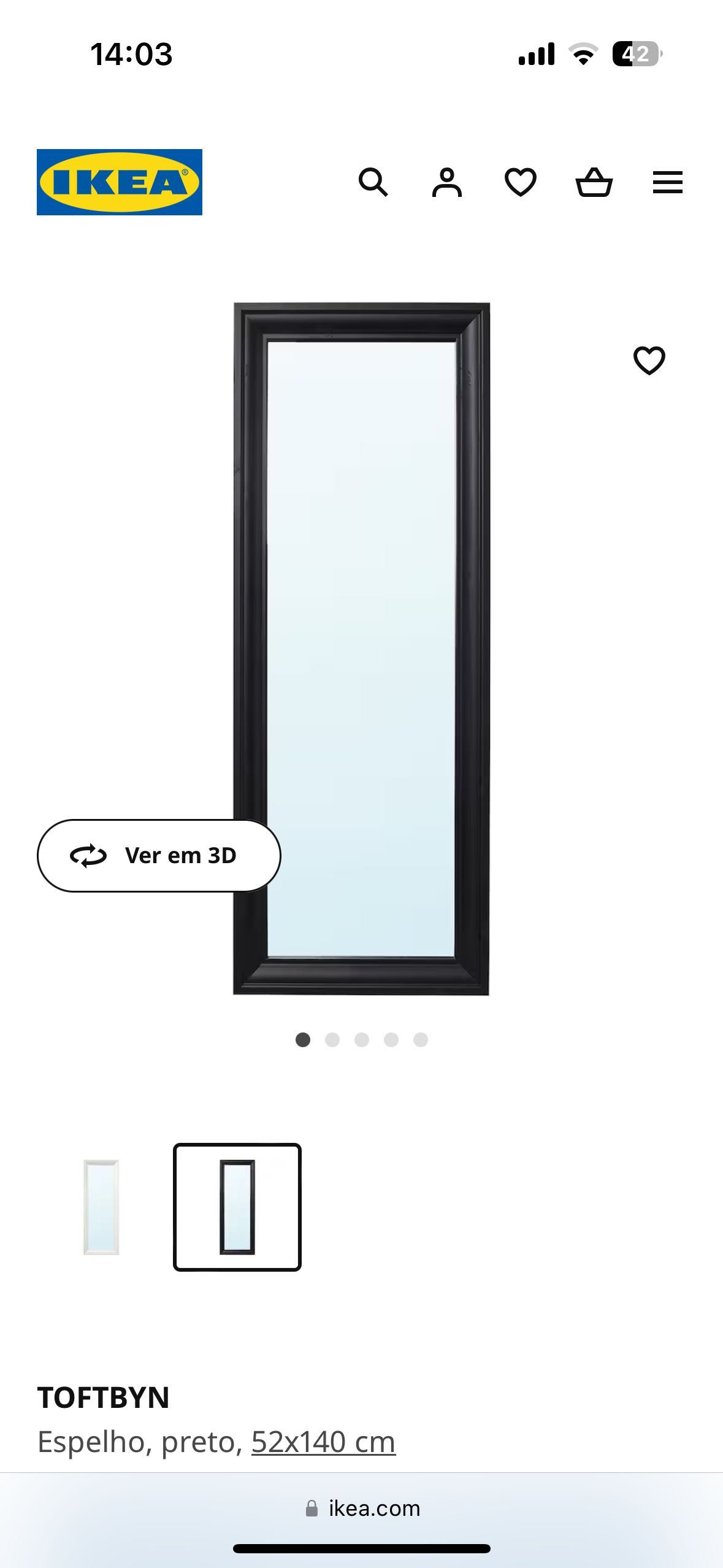 Vendo espelho moldura preto