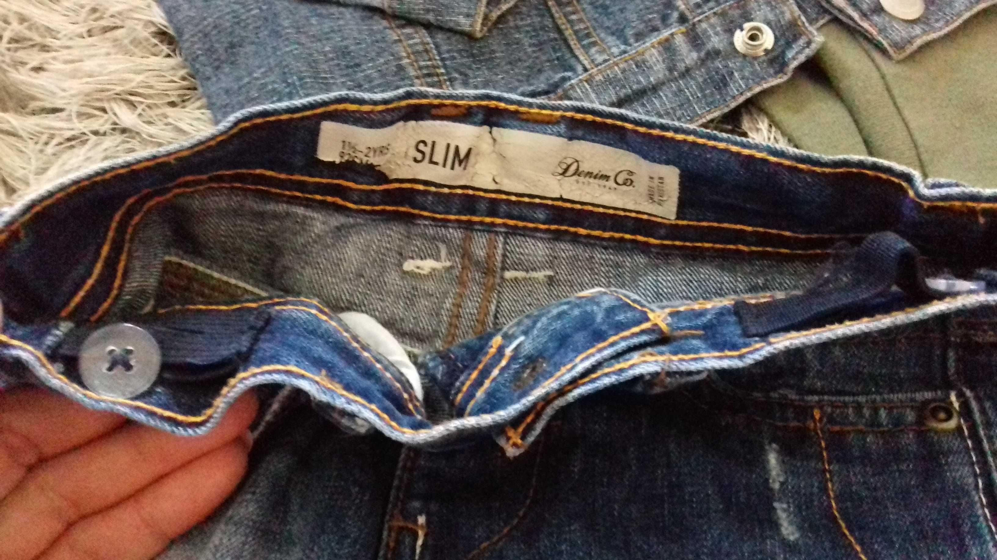 Kurtka spodnie jeans 80/86 ciuszki czapki kaszkiet chłopiec komplet