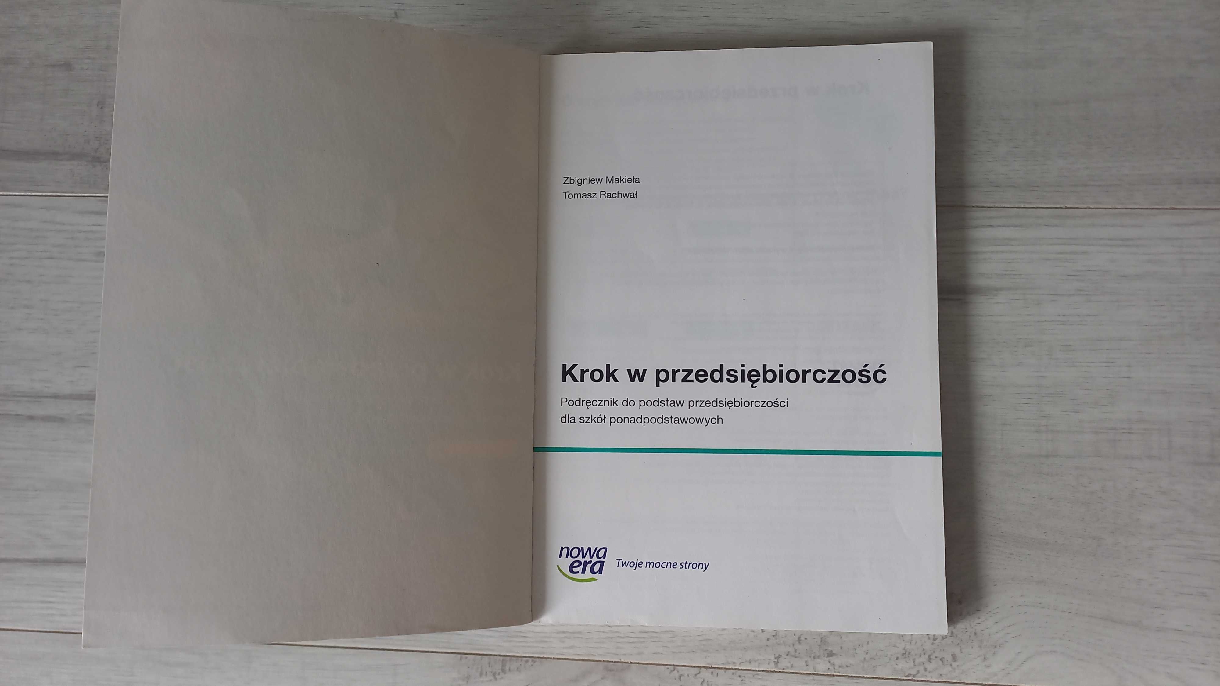 Podręcznik do PP - Krok w przedsiębiorczość Nowa Era, Nowe wydanie