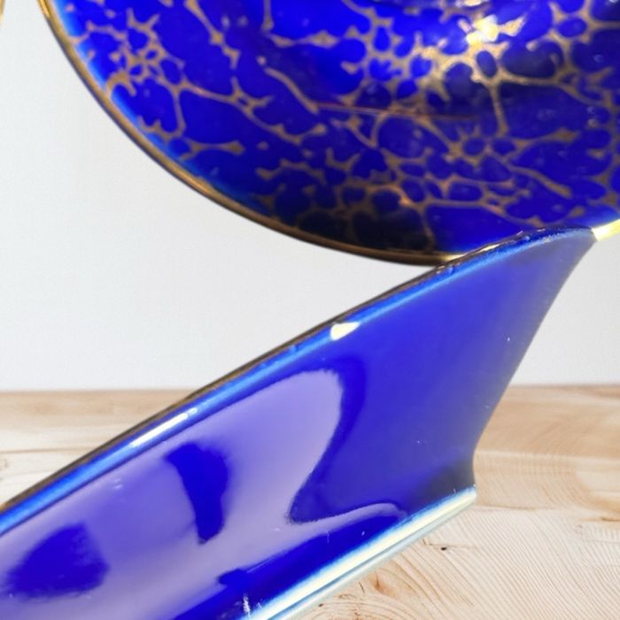 Serwis Chodzież Ira kobalt marmurek złocenia na 12 os.