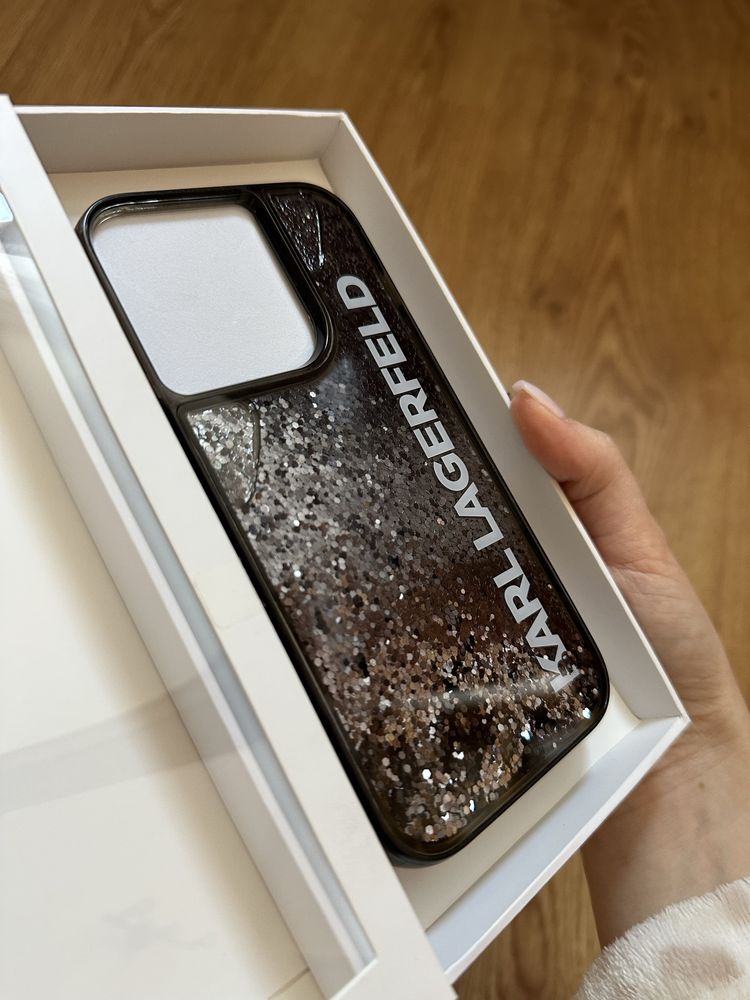 Etui Iphone 14 Pro Karl Lagerfeld Liquid Glitter