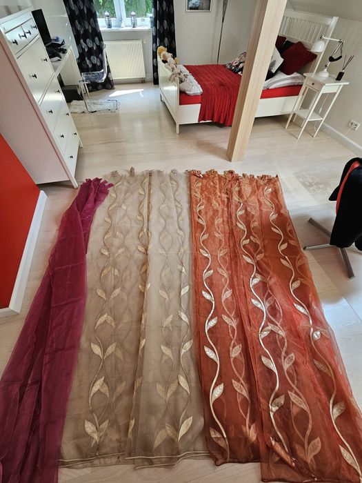 Piękne firany w liście