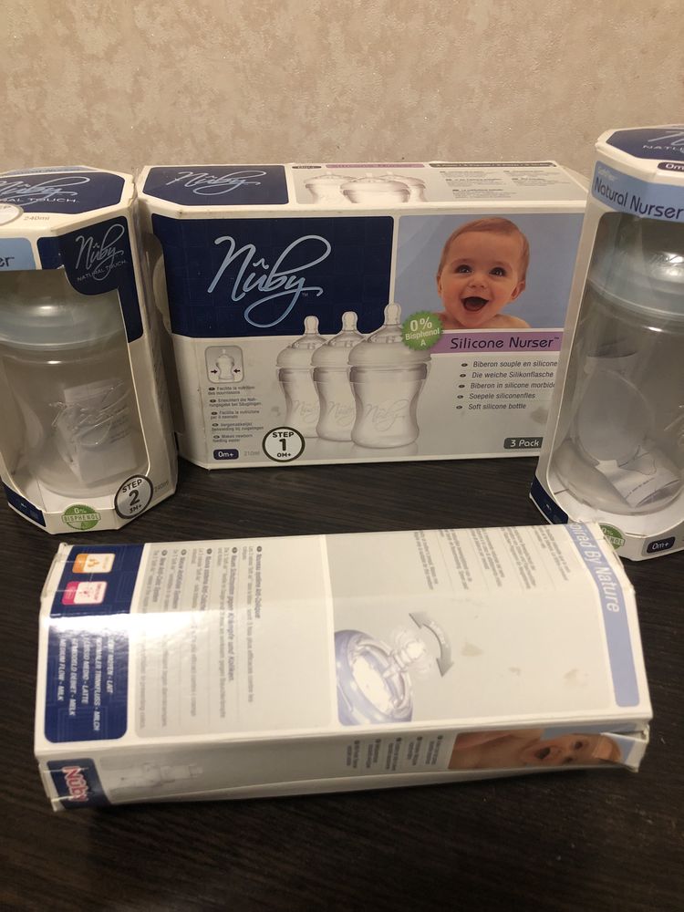 Набор бутылочек Nuby SoftFlex, Silicone Nurser