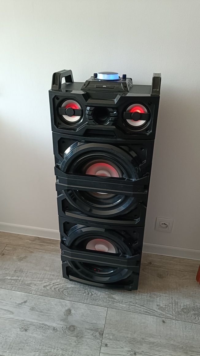 Głośnik Kolumna Mikser USB Bluetooth Akumulator PartyBox