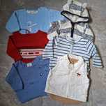 Zestaw 6 szt sweterki bluzy r. 62