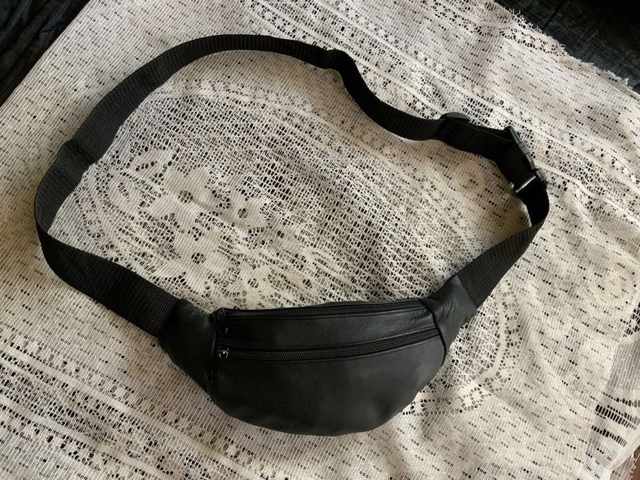 Кожаная мужская сумка через плечо, Дания. 29-12-6 см